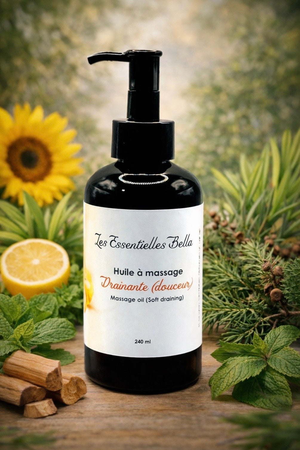 Huile à massage Drainante DOUCEUR (Gentle draining massage oil)