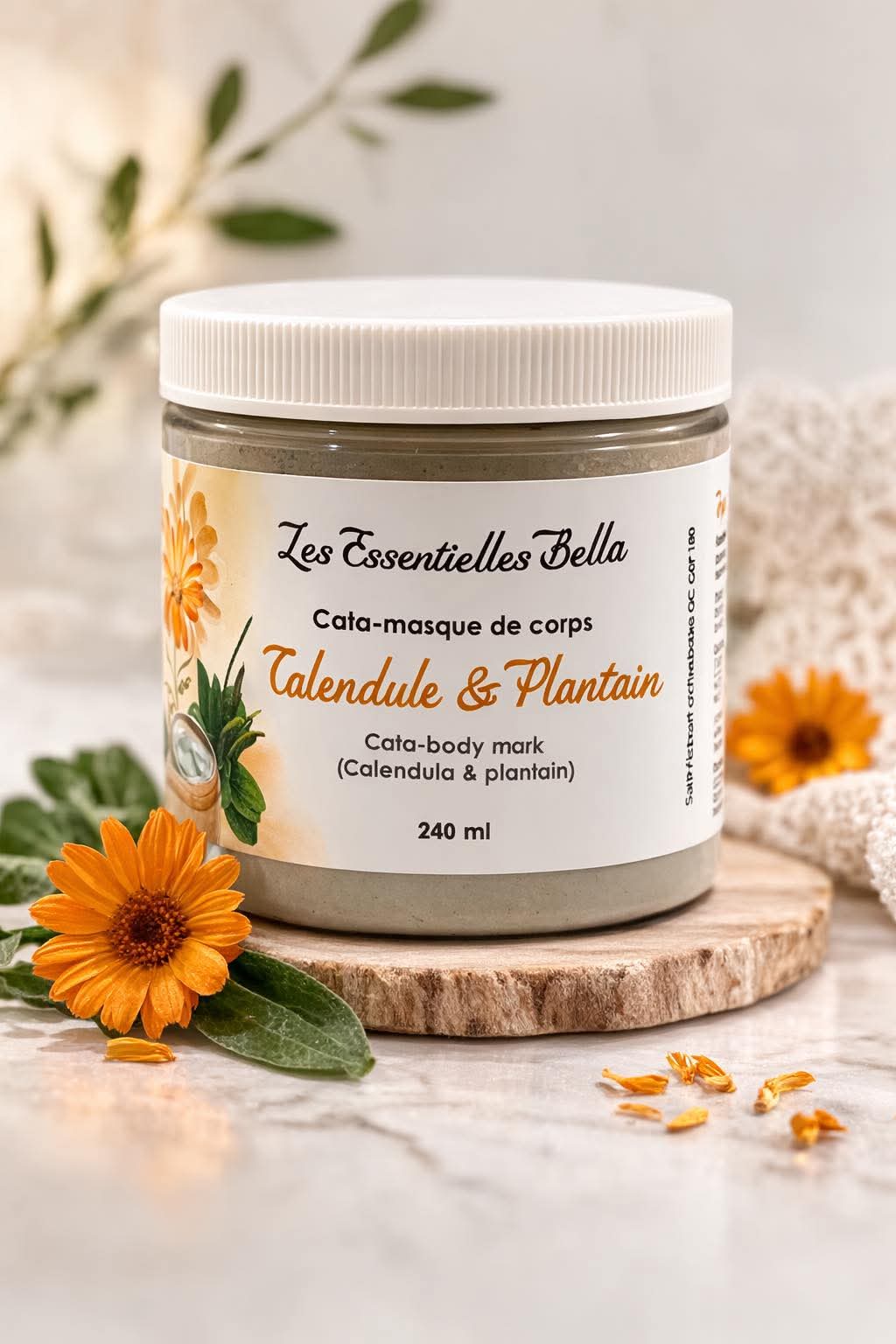 Cata-masque de corps (Calendule & Plantain) Cata-body mark
(Calendula & plantain)