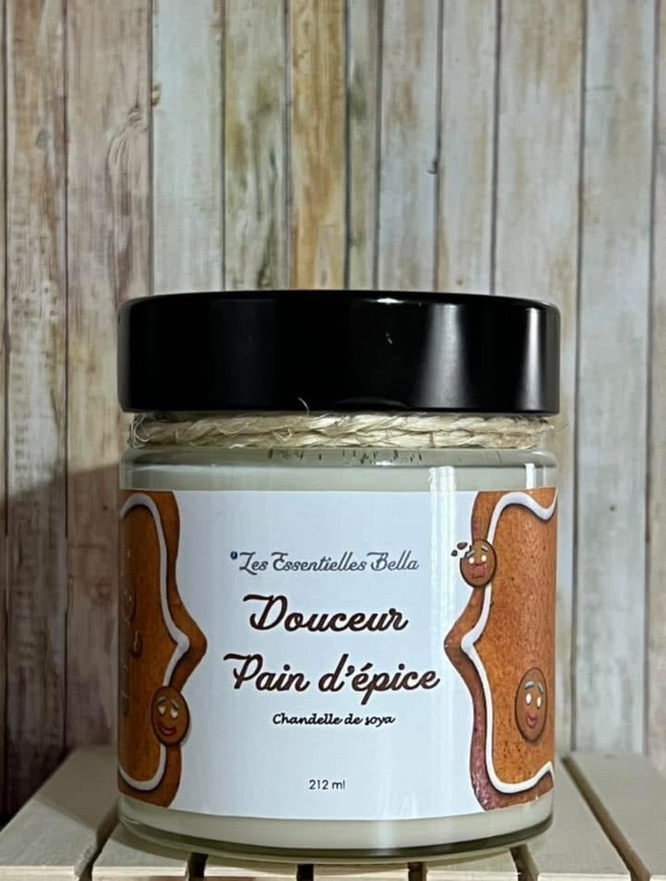 Chandelle de soya naturel (Douceur pain d'épice)