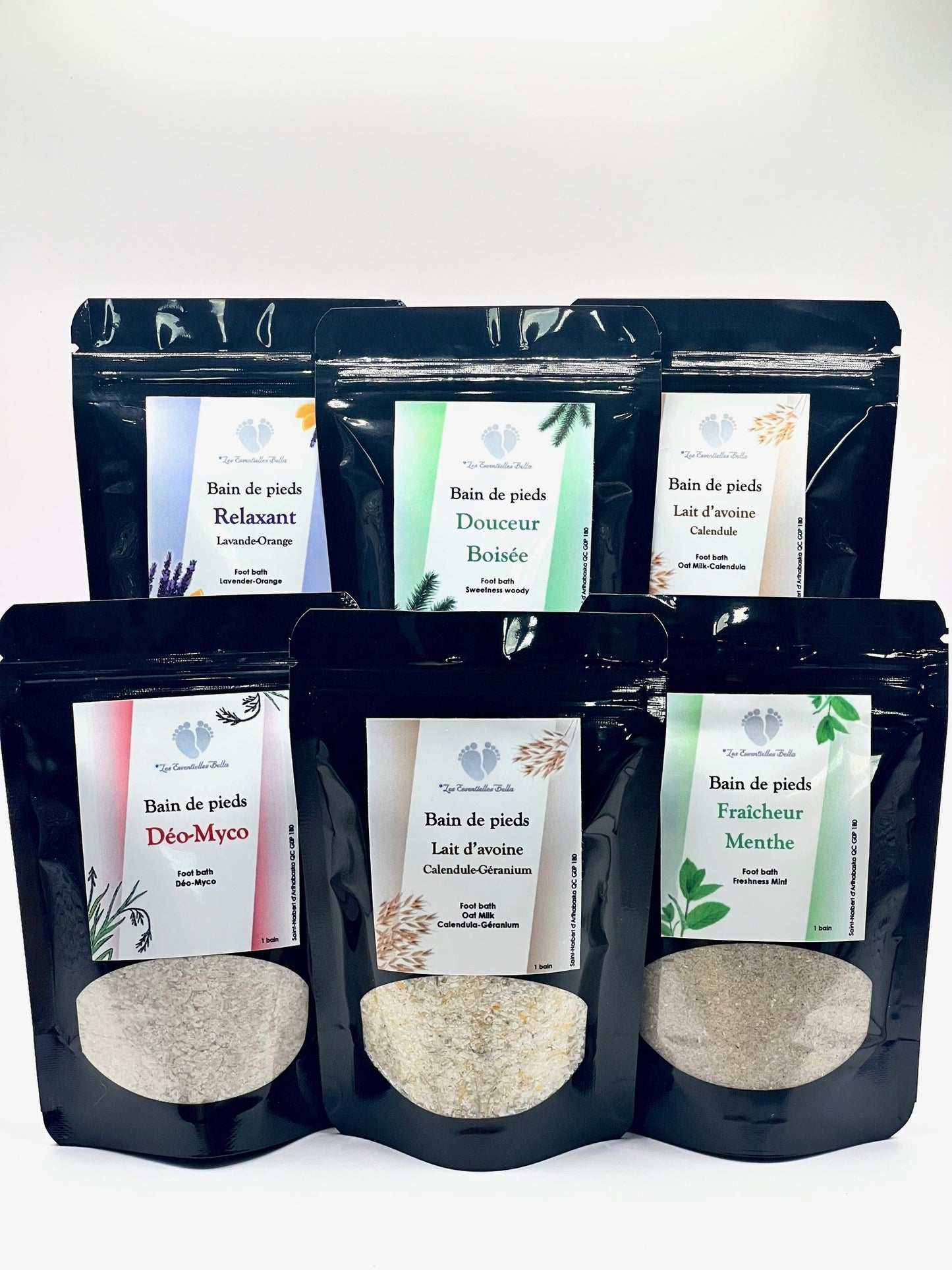 Bain de pieds (Lait d'avoine & calendule-géranium)-Foot bath (Oat milk & calendula-geranium)