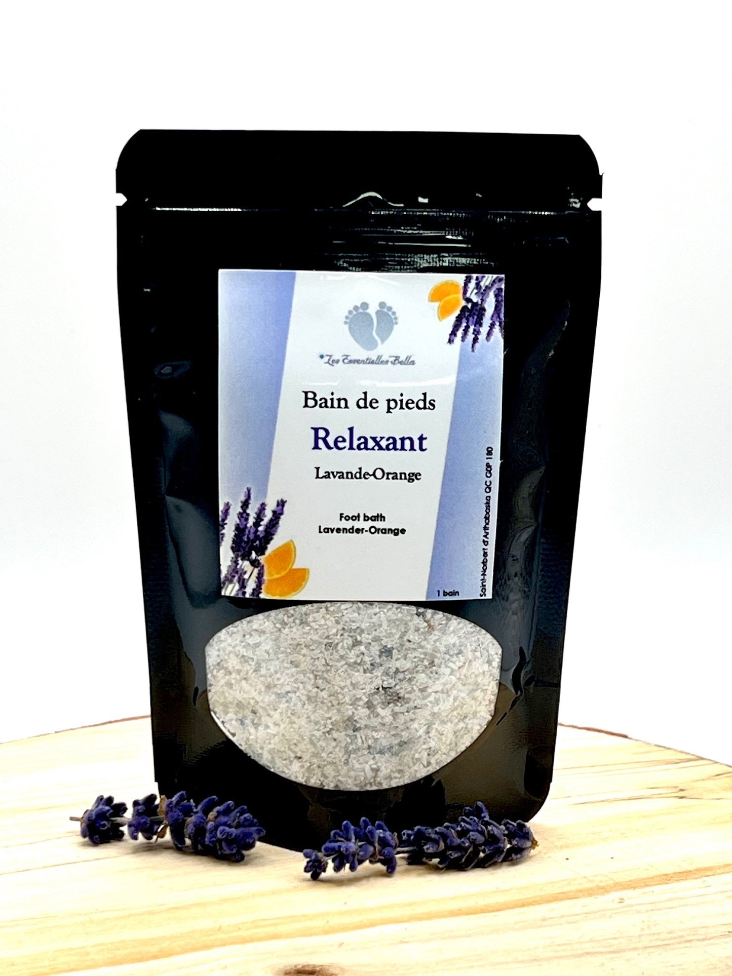 Bain de pieds (Lavande & orange) -Foot bath (Lavender and orange)