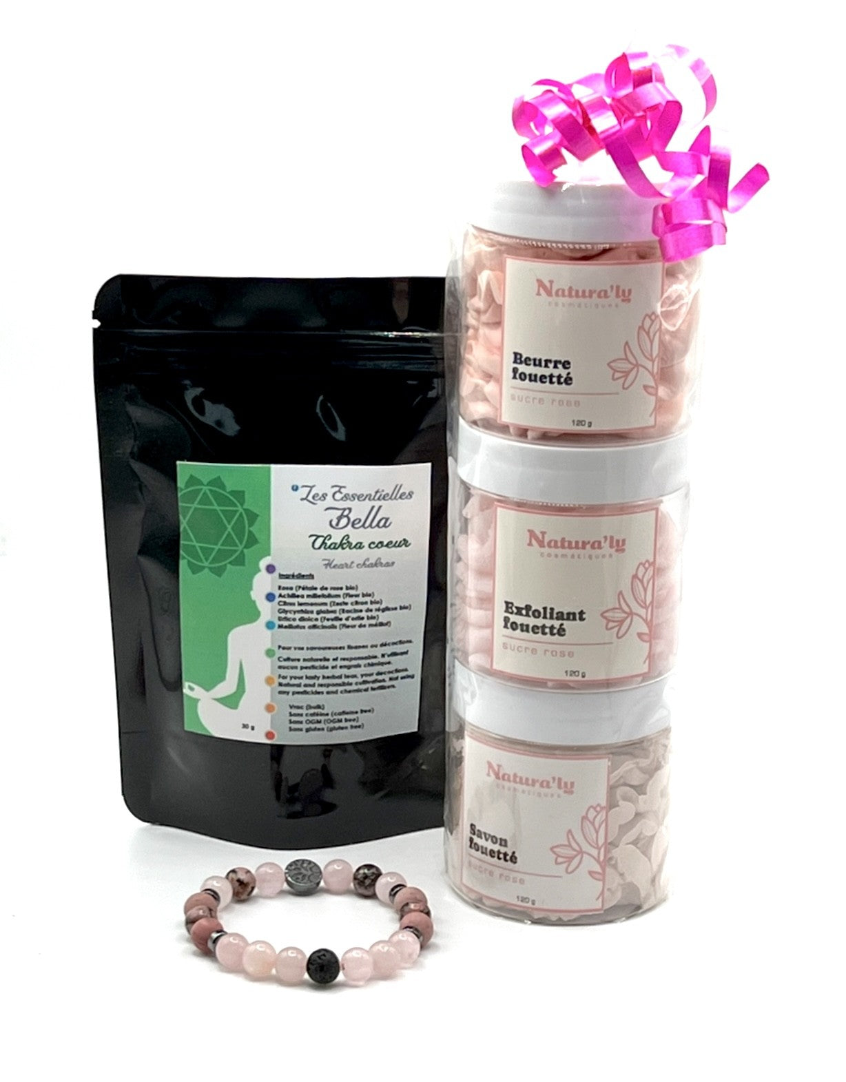 Trio bien-être et douceur chakra du cœur (Wellness and softness trio Heart Chakra)