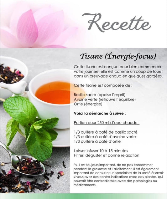 Recette tisane énergie-focus