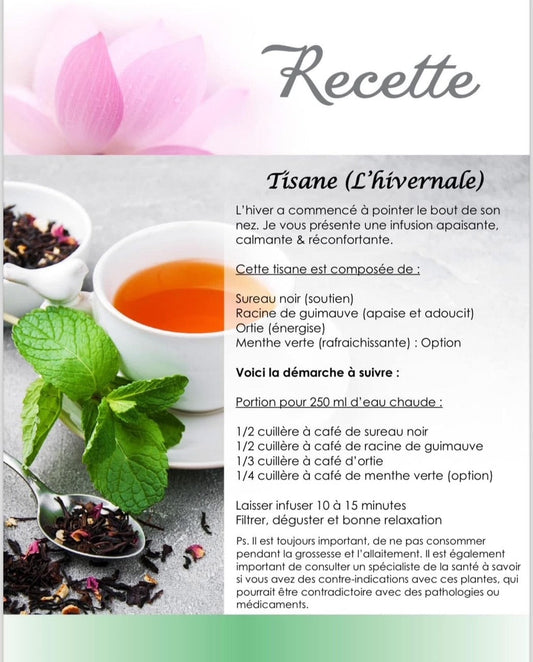 Recette tisane hivernale