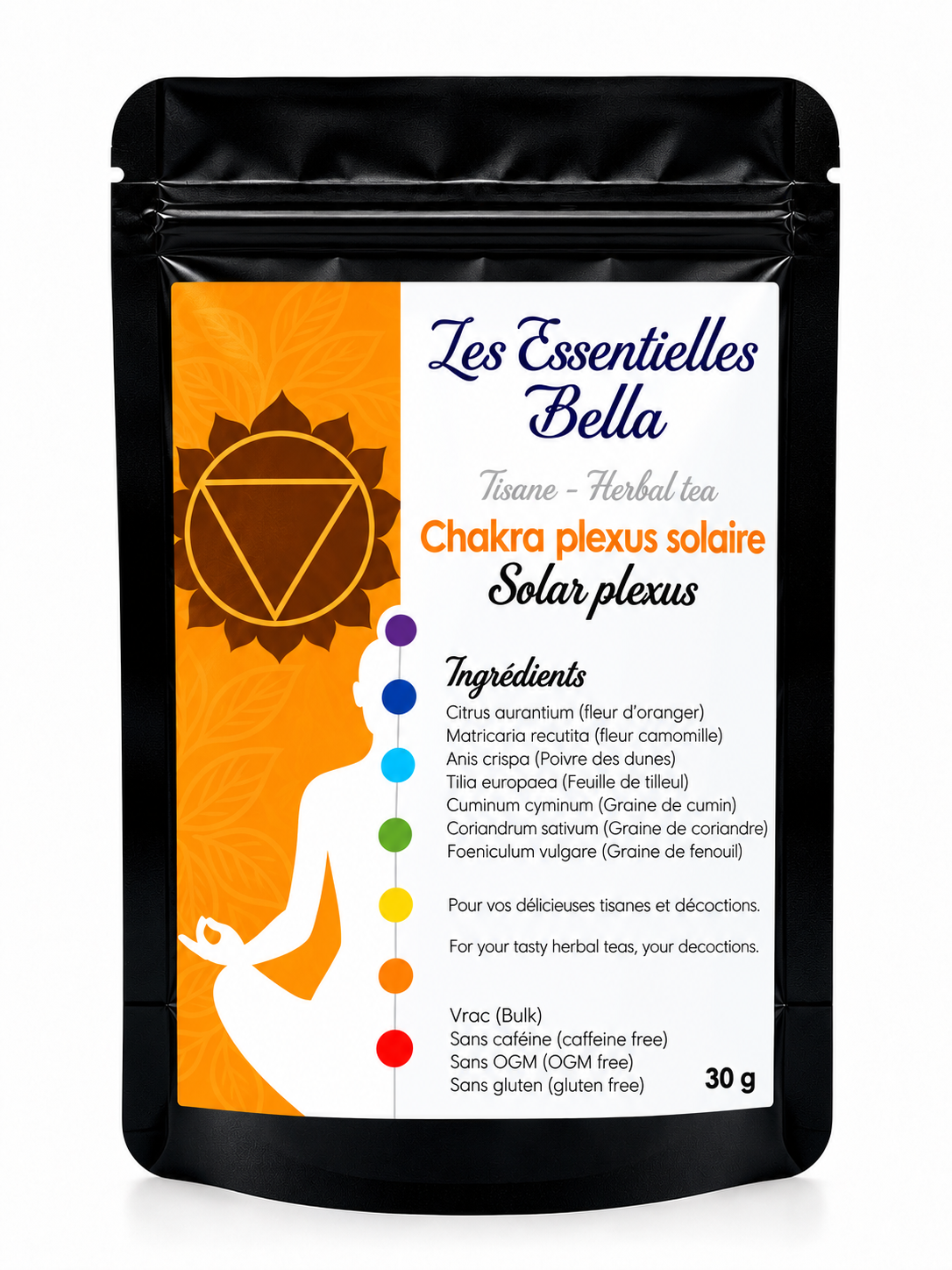 Chakra Plexus solaire (Tisane vrac)