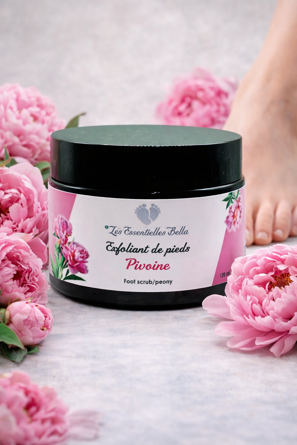 Exfoliant de pieds - Pivoine