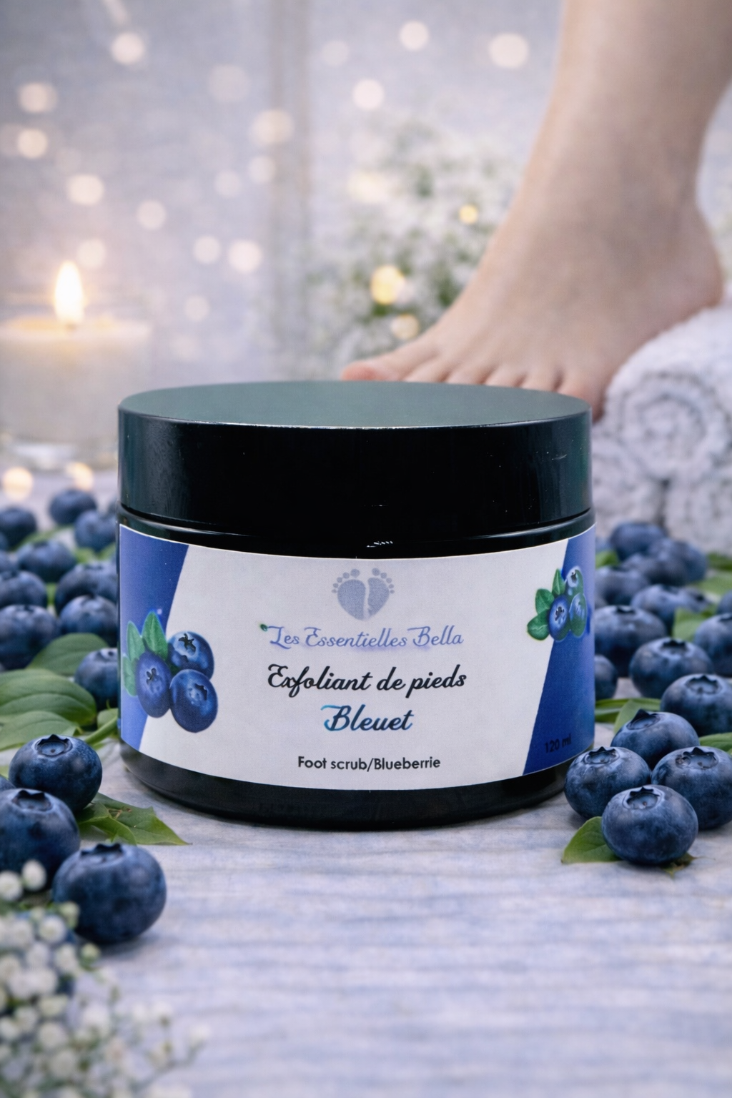 Exfoliant de pieds - Bleuet