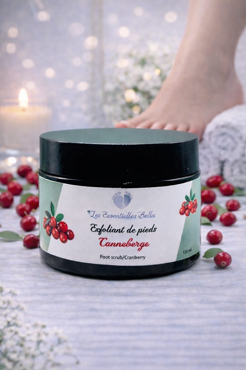 Exfoliant de pieds - Canneberge