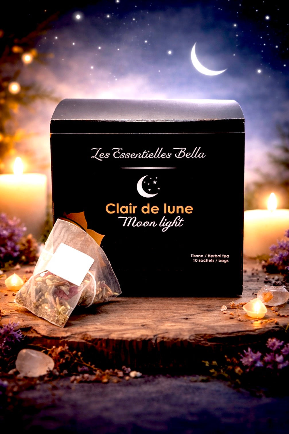 Boîtier tisane québécoise : La clair de lune