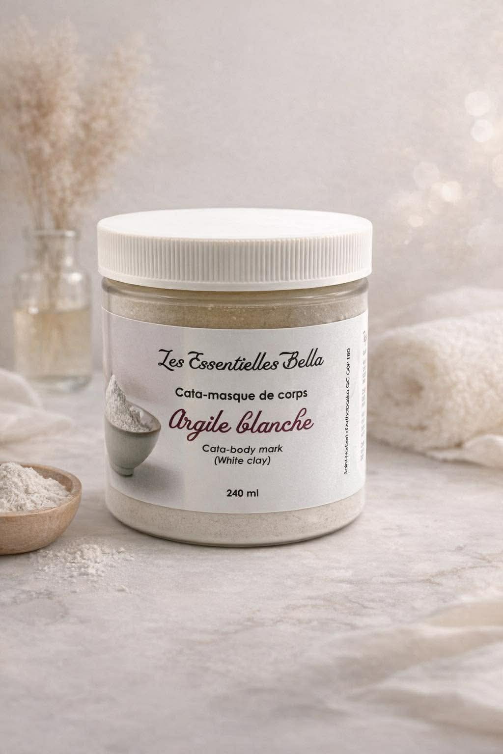 Cata-masque de corps   (Argile blanche)                              
Cata-body mark (White clay)