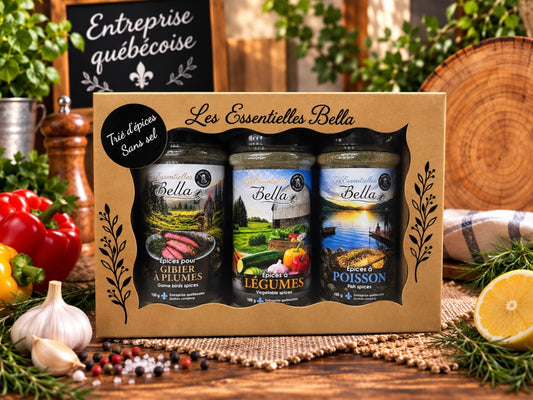 Coffret Trio d’épices sans sel