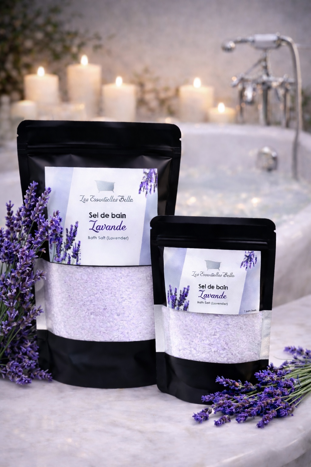 Sel de bain Lavande
