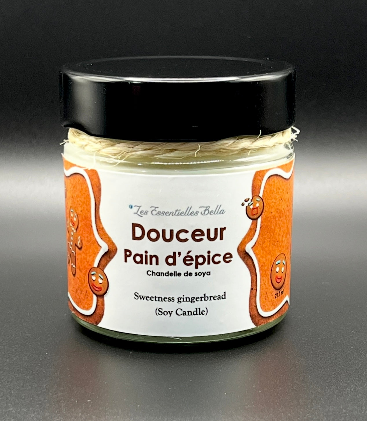 Chandelle de soya naturel (Douceur pain d'épice)