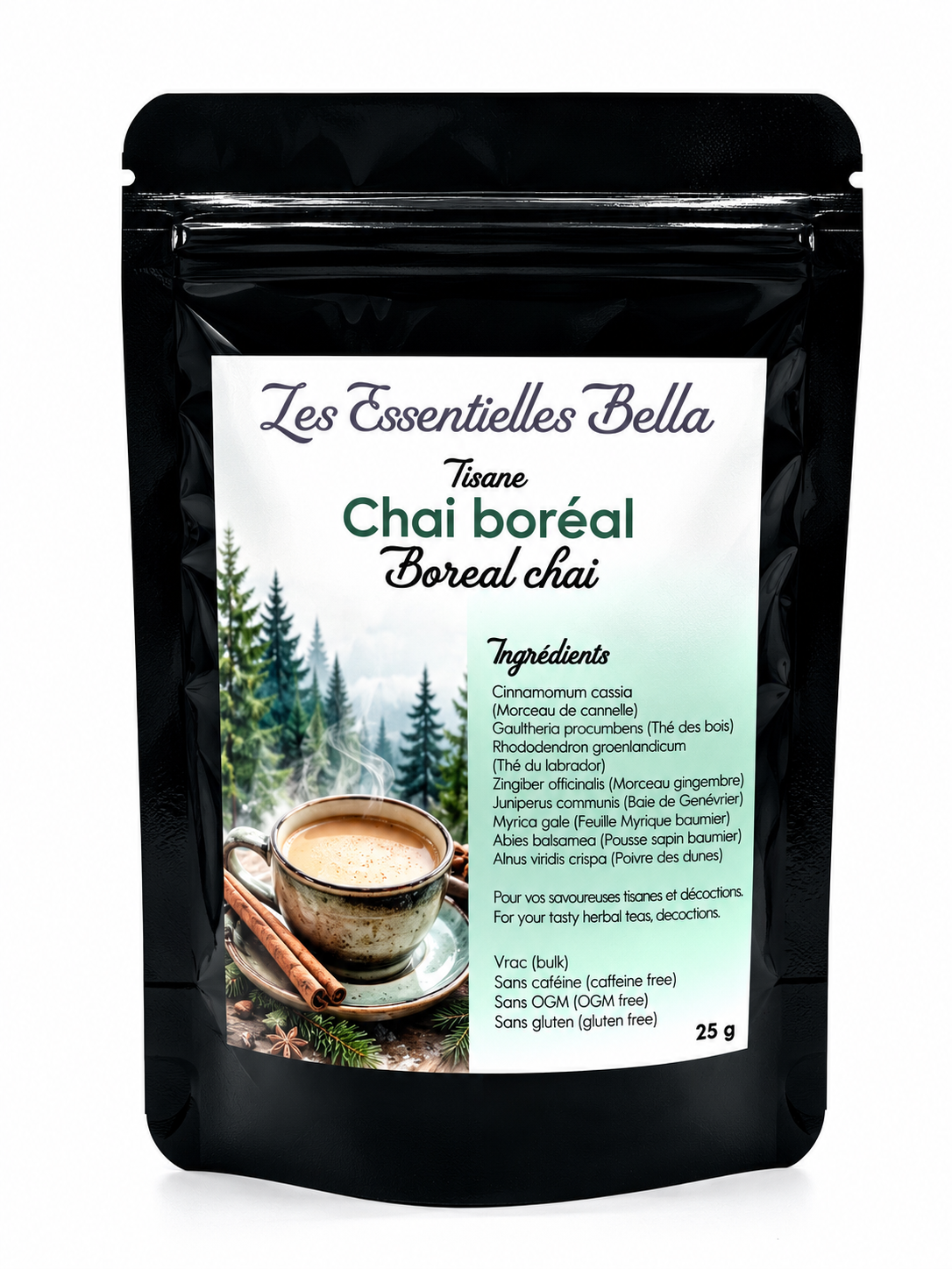 Tisane Chaï boréal (Boreal chai herbal tea)