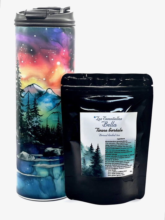 Ensemble Boréale (Bouteille d'eau-tisane boréale)