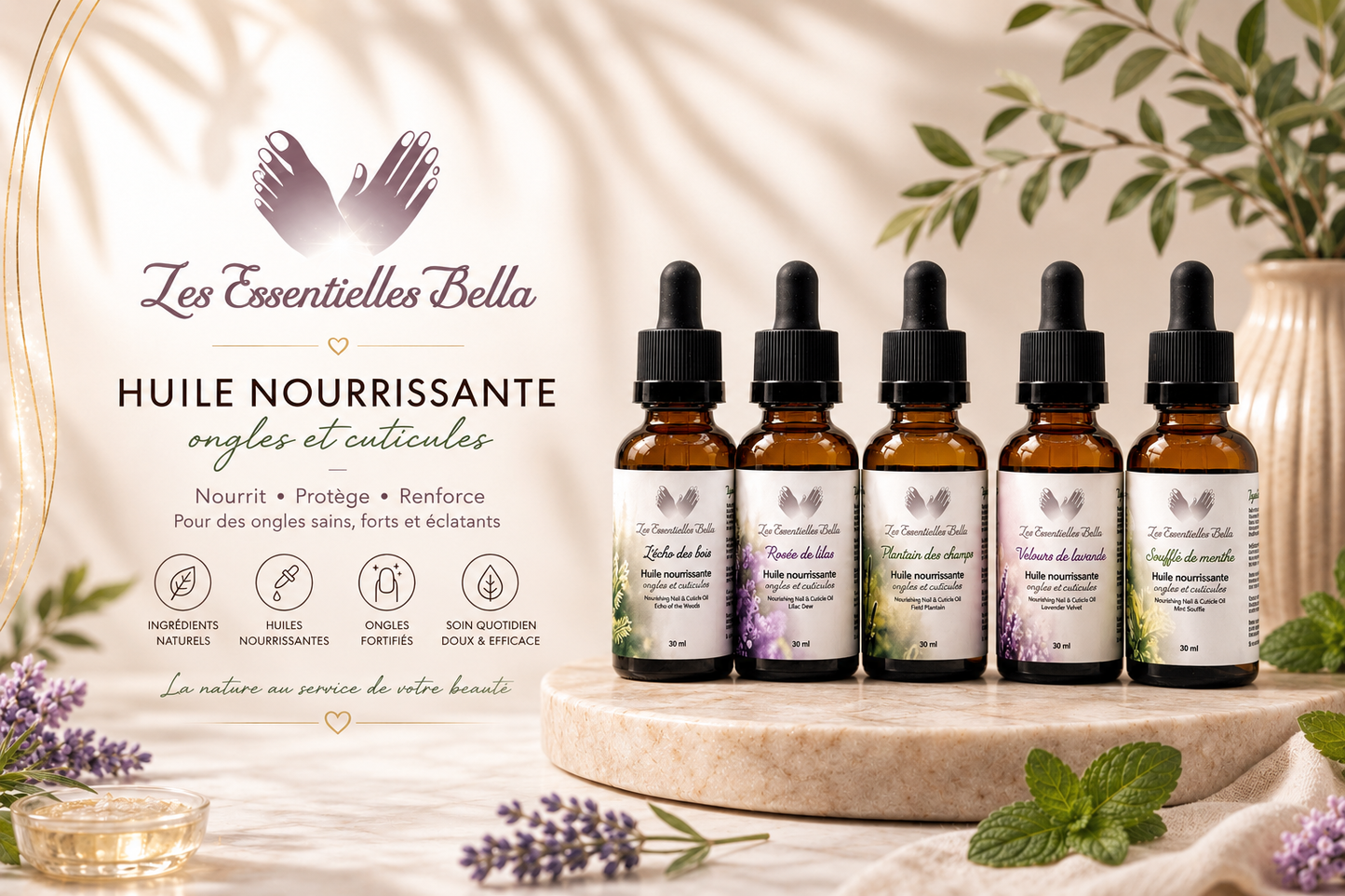 Souffle de menthe (Huile nourrissante ongles & cuticules)