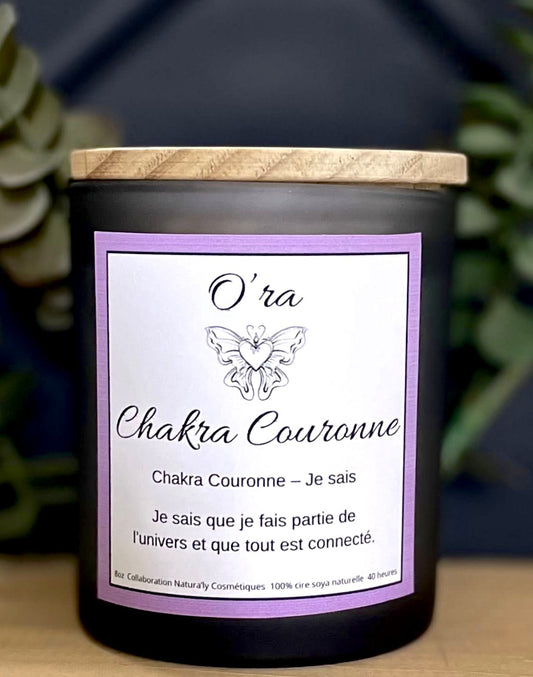 Chandelle de soya naturel (Chakra couronne) -Natural Soy Candle (Crown Chakra)