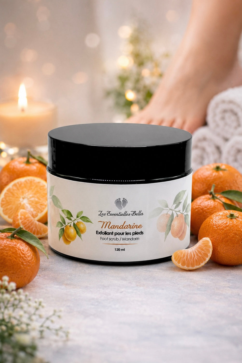 Exfoliant de pieds - Mandarine