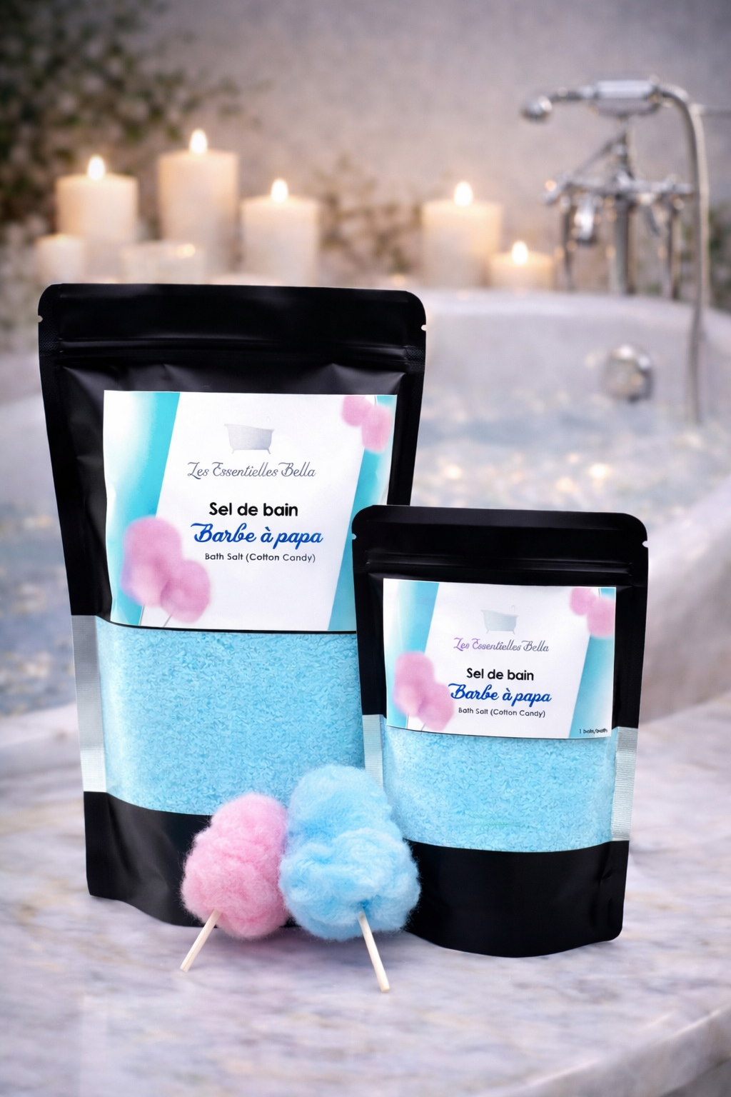Sel de bain Barbe à papa (Cotton Candy Bath Salt)