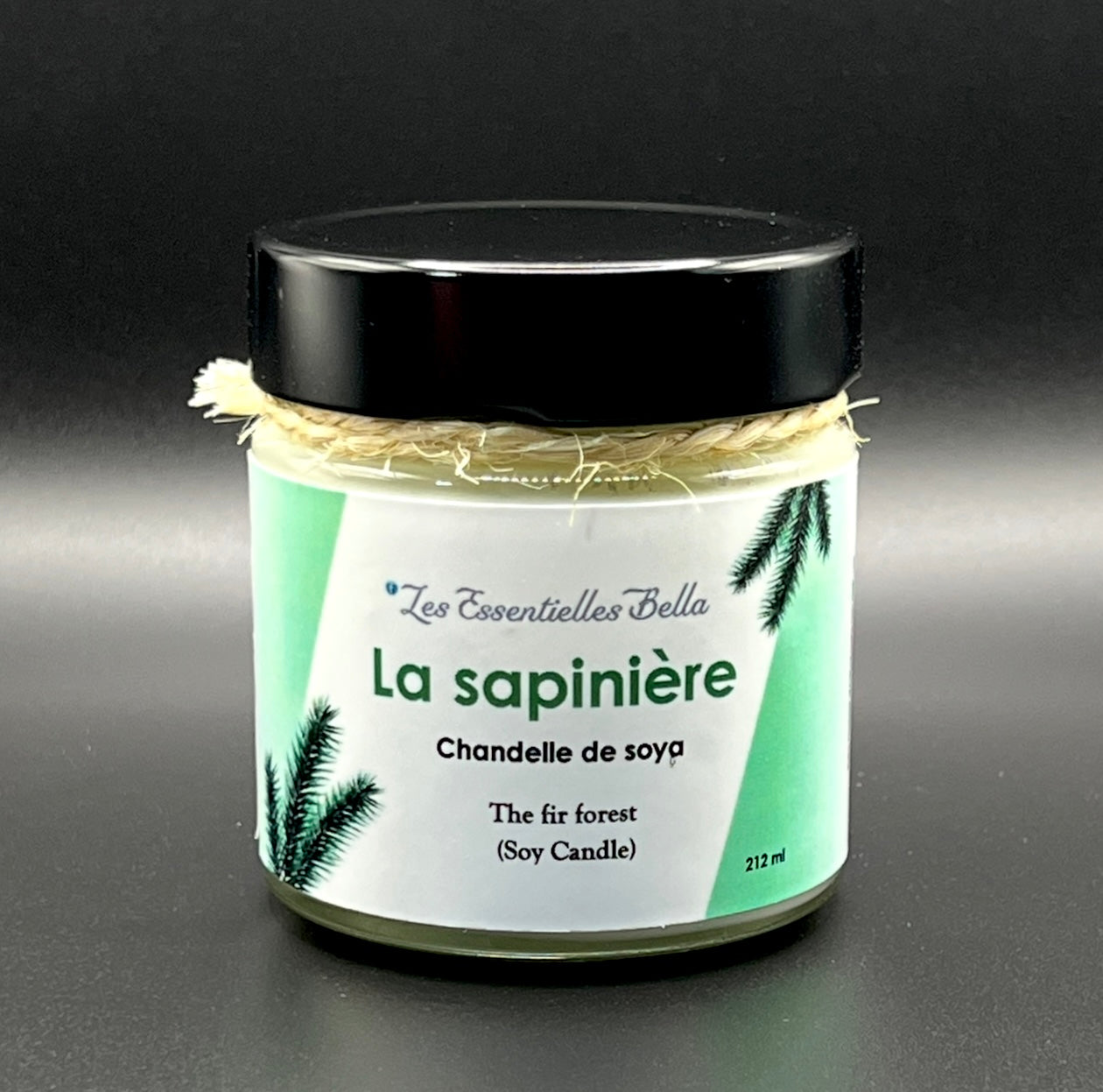 Chandelle de soya naturel (La sapinière)