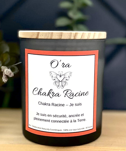 Chandelle de soya naturel (Chakra racine) -Natural Soy Candle (Root Chakra)